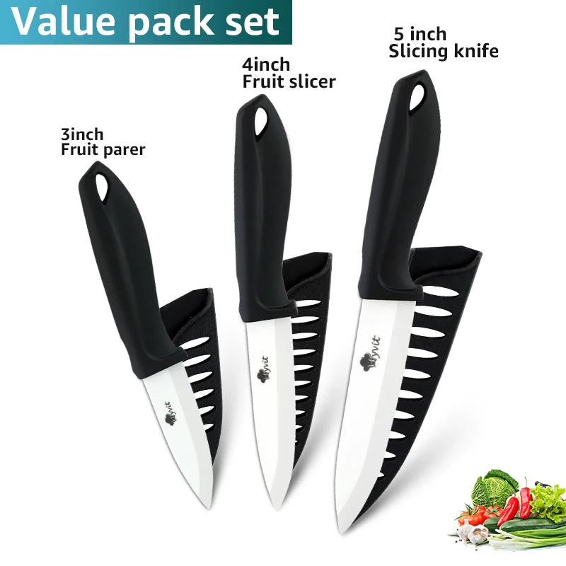 Experience the ultimate in precision and durability with Danoz Direct's Ceramic Knives. Made with white Zirconia blades
