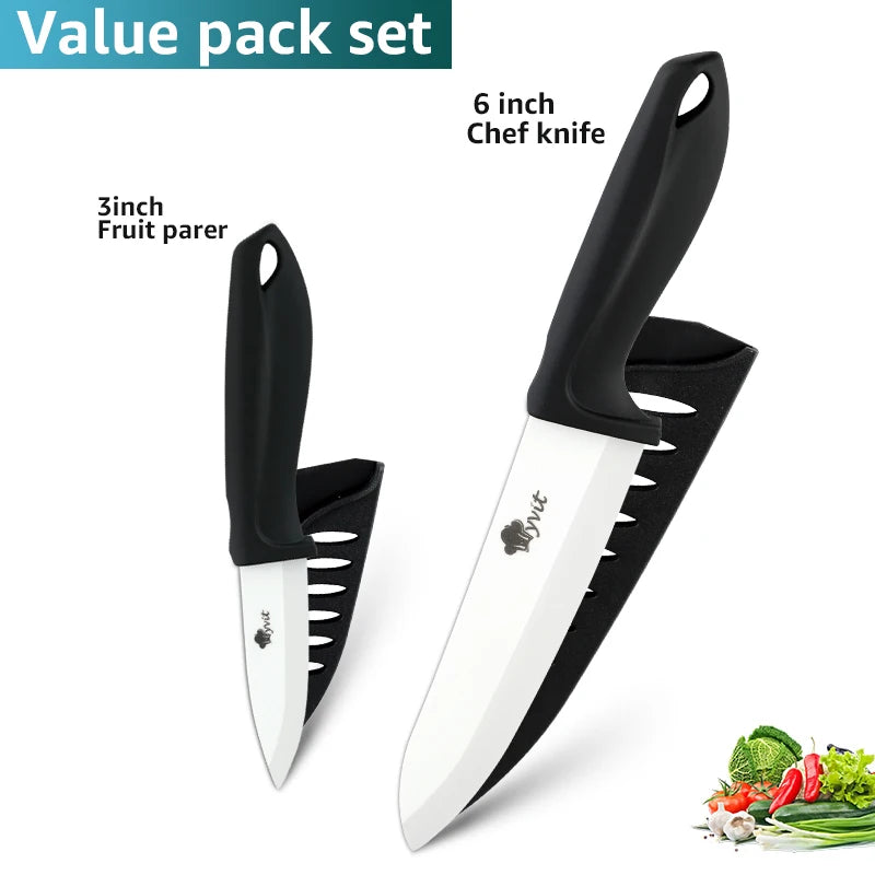 Experience the ultimate in precision and durability with Danoz Direct's Ceramic Knives. Made with white Zirconia blades