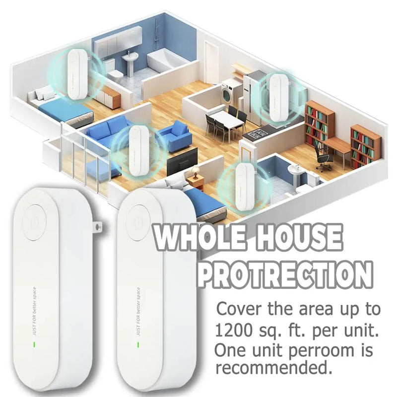 Protect your home effortlessly with Danoz Pests Ultrasonic Insect Repellent. Buy 1 Get 1 Free!