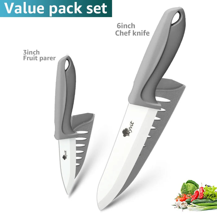 Experience the ultimate in precision and durability with Danoz Direct's Ceramic Knives. Made with white Zirconia blades