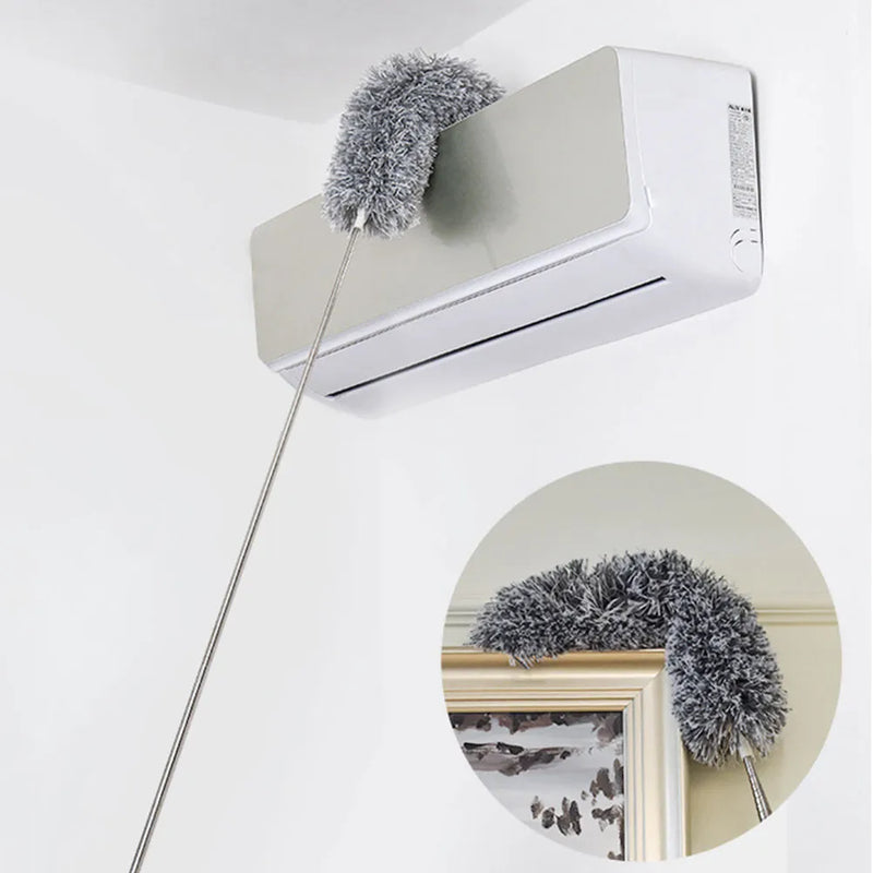 Danoz CleanSmart - DusterMaster(tm) - Up to 2.82M reach, Stainless Steel, Telescopic Magnetic Microfibre Duster - Buy 1 Get 1 More!