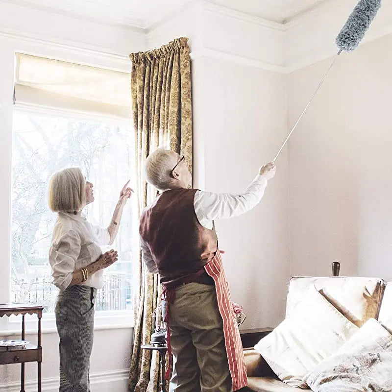 Make dust disappear like magic with Danoz DusterMaster Plus - 4Pc System! This extendable duster set reaches into those tricky nooks and crannies