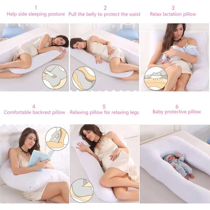 Sleep comfortably and support your growing belly with Danoz Direct's PANGDUBE Pregnancy and nursing Pillow