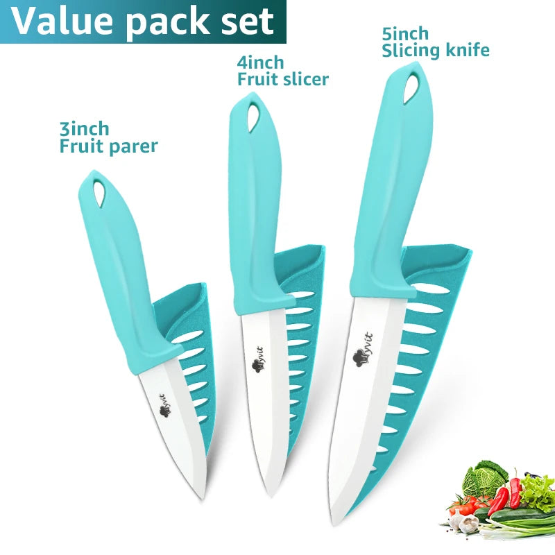 Experience the ultimate in precision and durability with Danoz Direct's Ceramic Knives. Made with white Zirconia blades