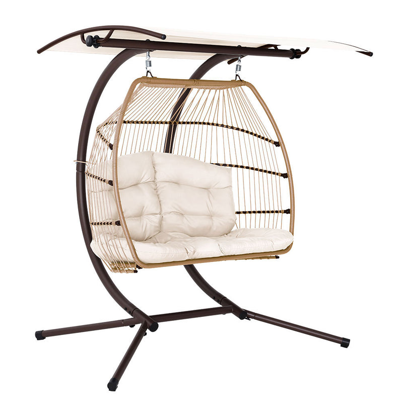 Danoz Gardeon Double size EggPod Swing Chair delivers premium outdoor seating made for two