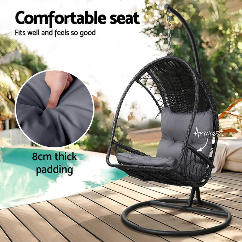 Danoz Gardeon EggPod Outdoor Swing Chair - Your personal retreat into luxury and comfort!