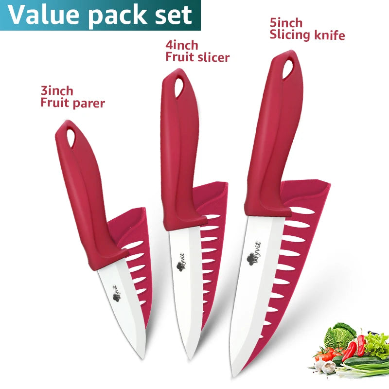 Experience the ultimate in precision and durability with Danoz Direct's Ceramic Knives. Made with white Zirconia blades