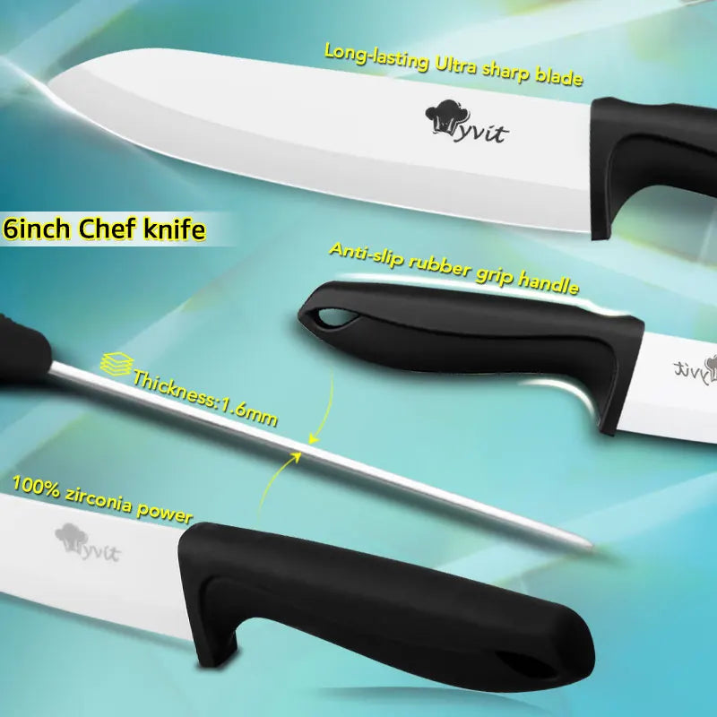 Experience the ultimate in precision and durability with Danoz Direct's Ceramic Knives. Made with white Zirconia blades
