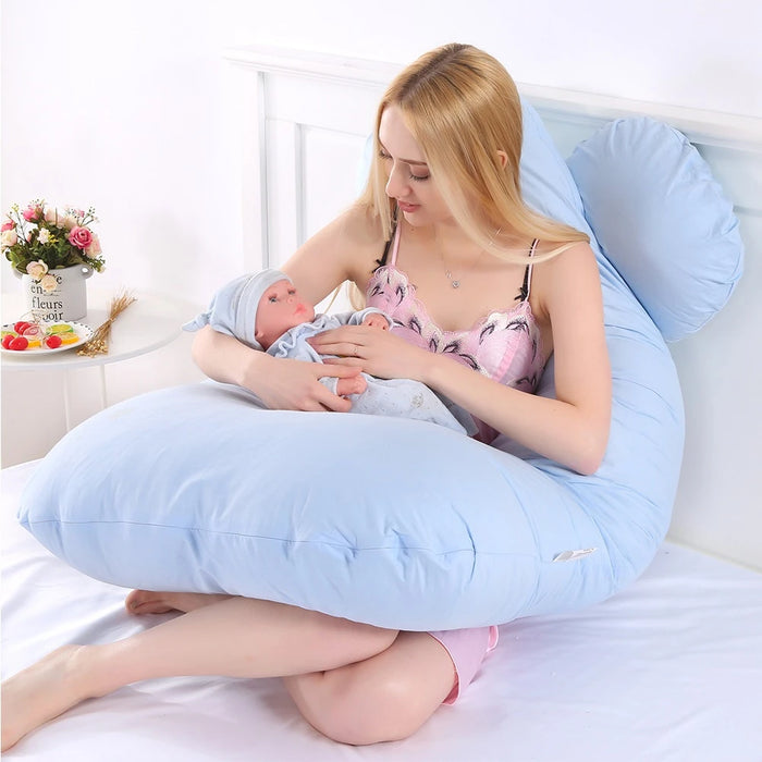 Sleep comfortably and support your growing belly with Danoz Direct's PANGDUBE Pregnancy and nursing Pillow