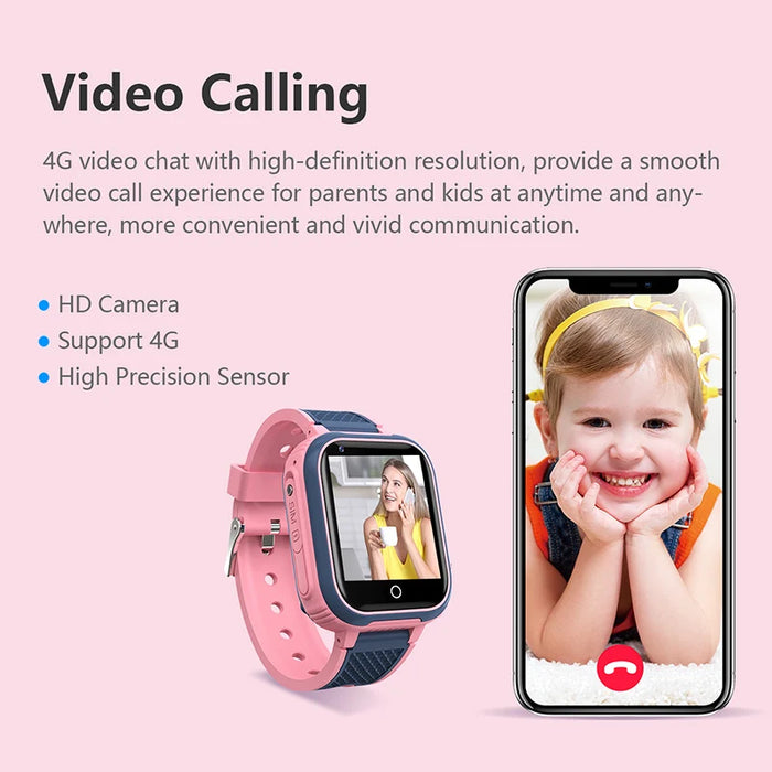 Danoz Smart - Kids GPS WIFI Video Call SOS IP67 Waterproof Child Smartwatch Camera Monitor Tracker Location Phone Watch