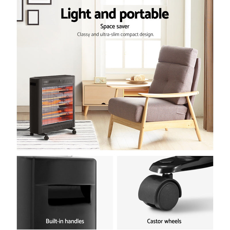 Indulge in the luxurious warmth of Danoz Direct Devanti 2200W Infrared Heater Radiant Heaters.