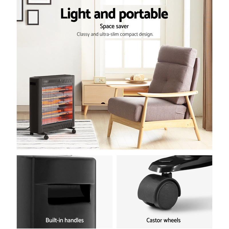 Indulge in the luxurious warmth of Danoz Direct Devanti 2200W Infrared Heater Radiant Heaters.