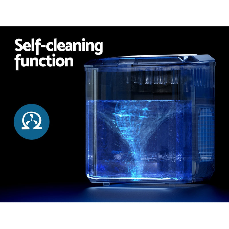 Danoz Kitchen - Devanti 12kg Ice Maker Machine Portable Ice Cube Tray Bar Countertop 2L Black Incl. Delivery