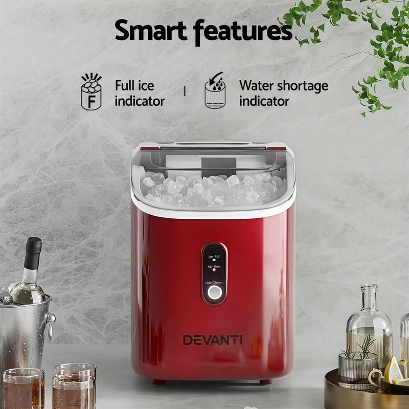 Danoz Kitchen - Devanti Ice Maker Machine 15kg Nugget Chewable Ice Cube