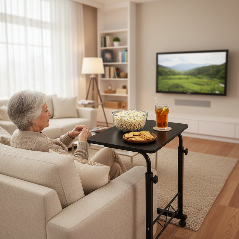 Danoz Furniture - Artiss Laptop Desk Table Adjustable 60CM Black - Free Postage