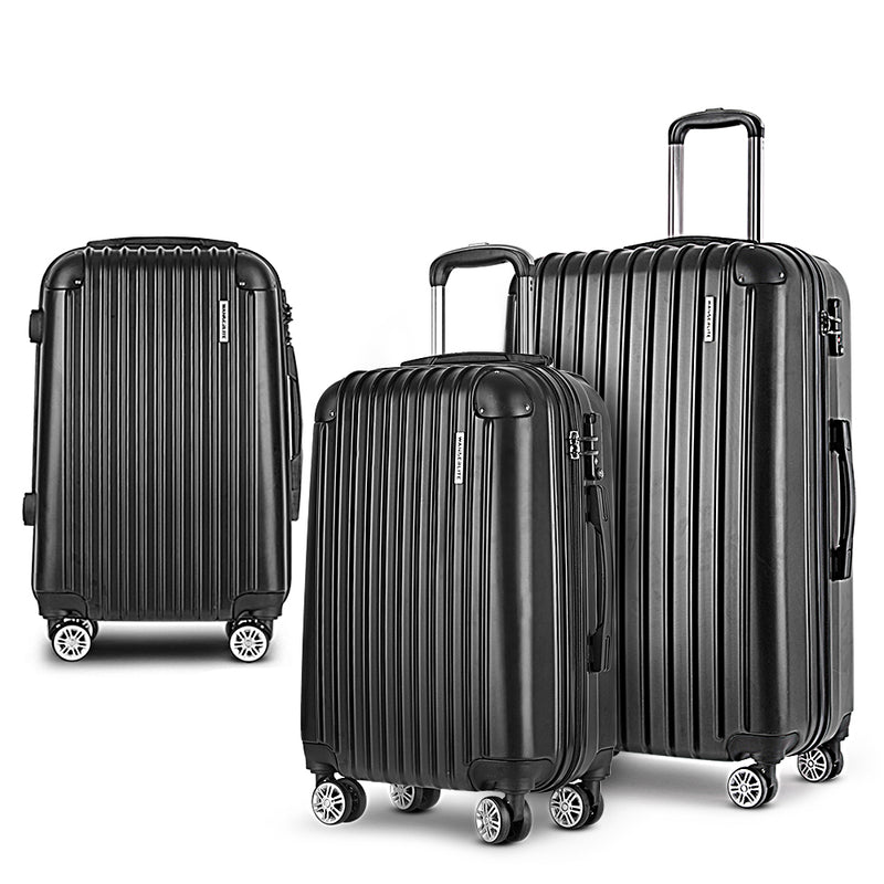 ✈️ Danoz TravelSmart | Wanderlite 9-Piece Travel Set | 3-Pc Hard Shell Luggage 20"/24"/28" + 6-Pc Organiser | TSA Lock | 360° Spinner | ABS | 1 Year Warranty ✨