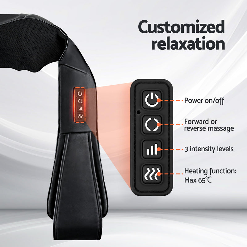 Danoz MassageSmart - USB Rechargeable Electric Leg Foot Massager Air Wrap With Free Gift - Shiatsu Neck Massager with Heating