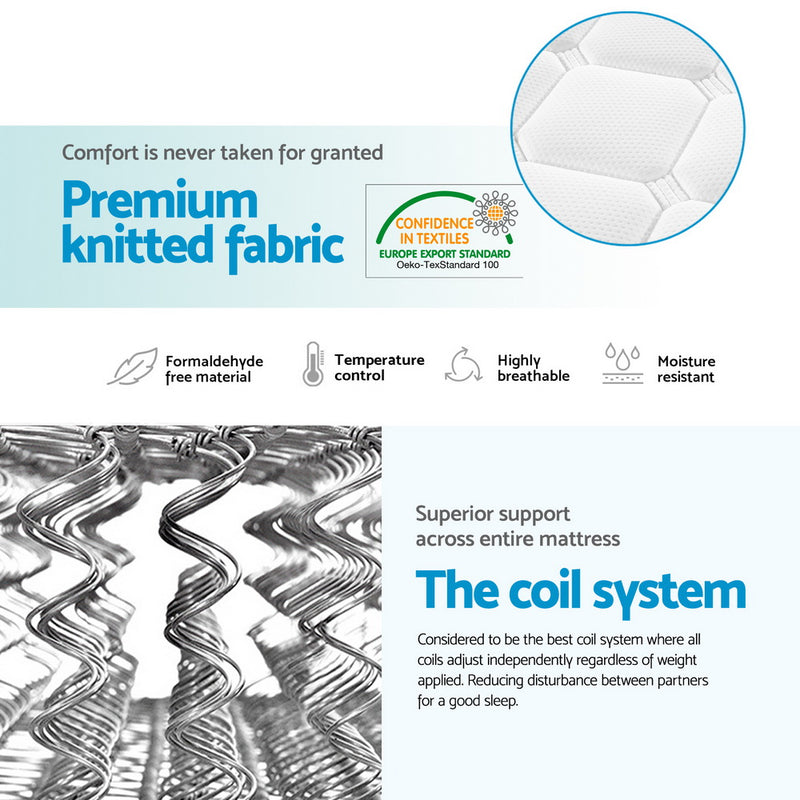 Danoz Direct - Giselle Bedding 21cm Mattress Pillow Top Single