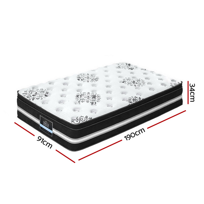 Danoz Direct - Giselle Bedding 34cm Mattress Cool Gel Memory Foam Single