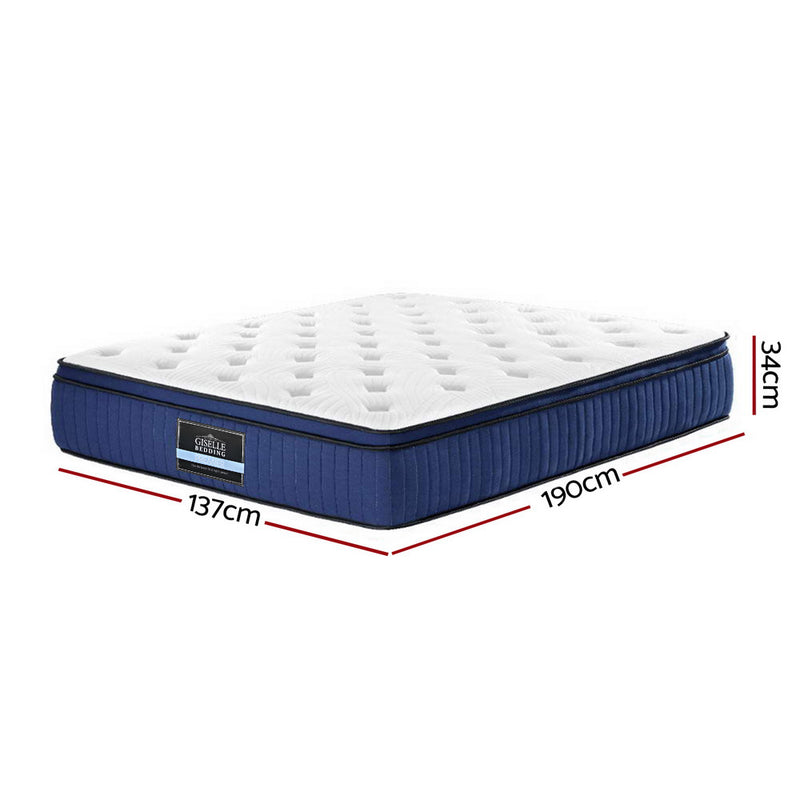 Danoz Direct - Giselle Bedding 34cm Mattress Cool Gel Memory Foam 7 Zone Double