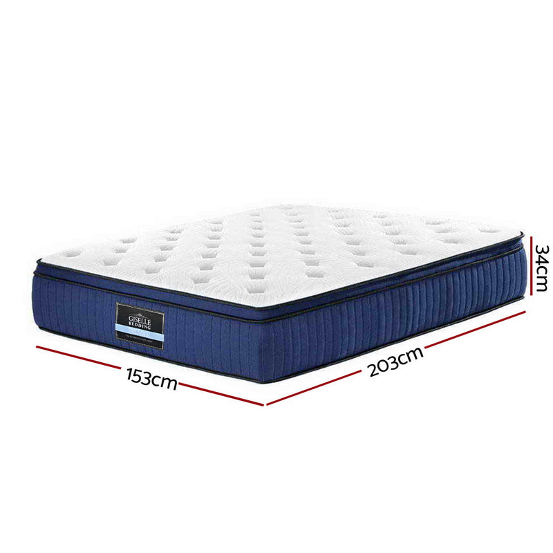 Danoz Direct - Giselle Bedding 34cm Mattress Cool Gel Memory Foam 7 Zone Queen