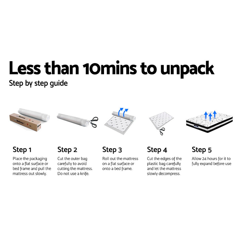 Danoz Direct - Giselle Bedding 35cm Mattress Bamboo Cover King - Super Deal!