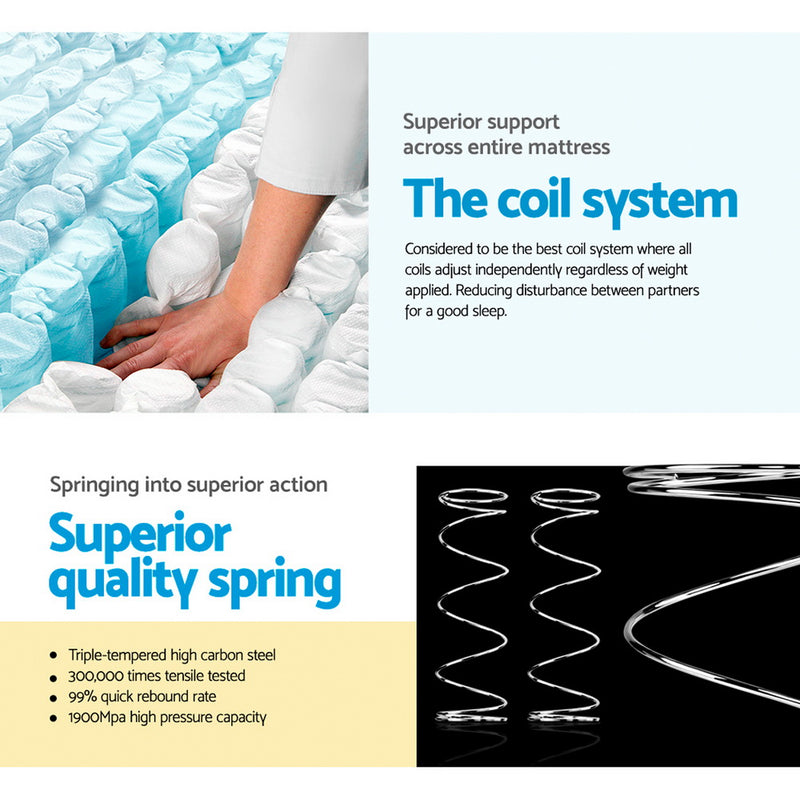 Danoz Bedrooms 🛏️Giselle Bedding 24cm Mattress Super Firm Queen