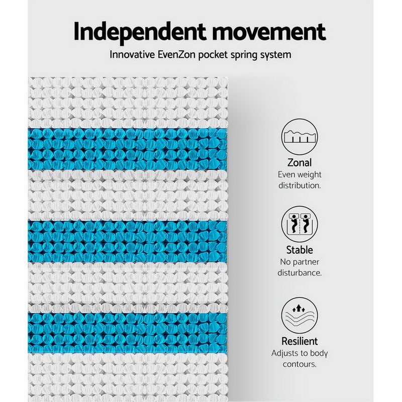 Danoz Direct - Giselle Bedding 28cm Mattress Super Firm King Single