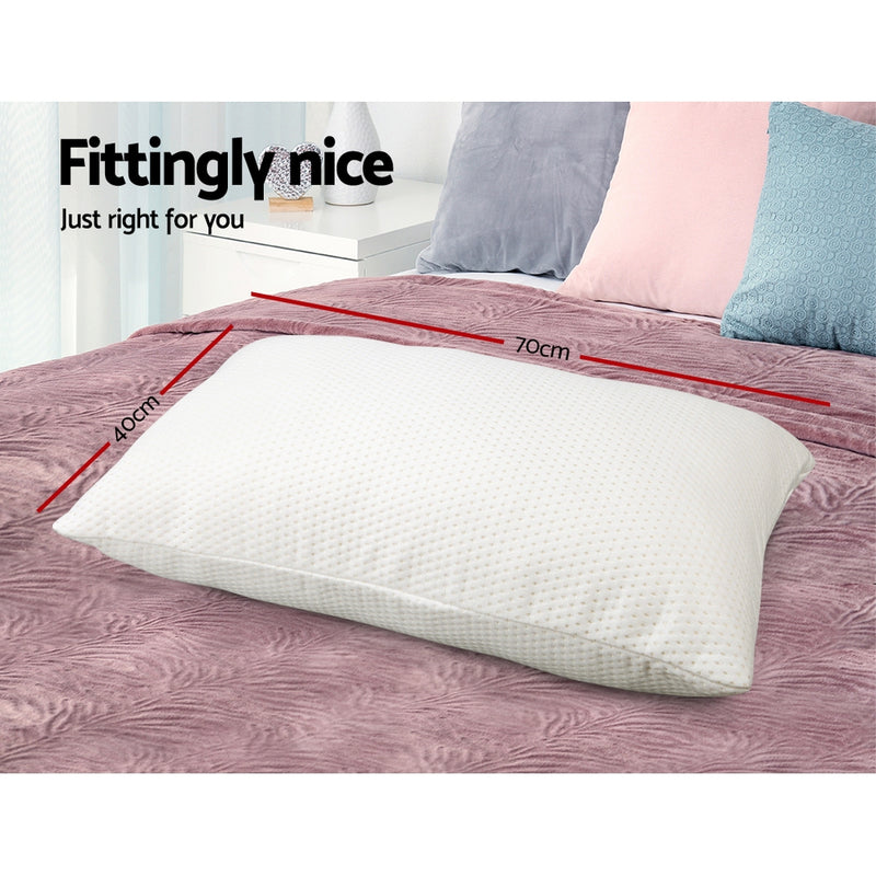 Danoz Pillows - Giselle Bedding Memory Foam Pillow 19cm Thick - 2 Pack Bundle - Free postage!
