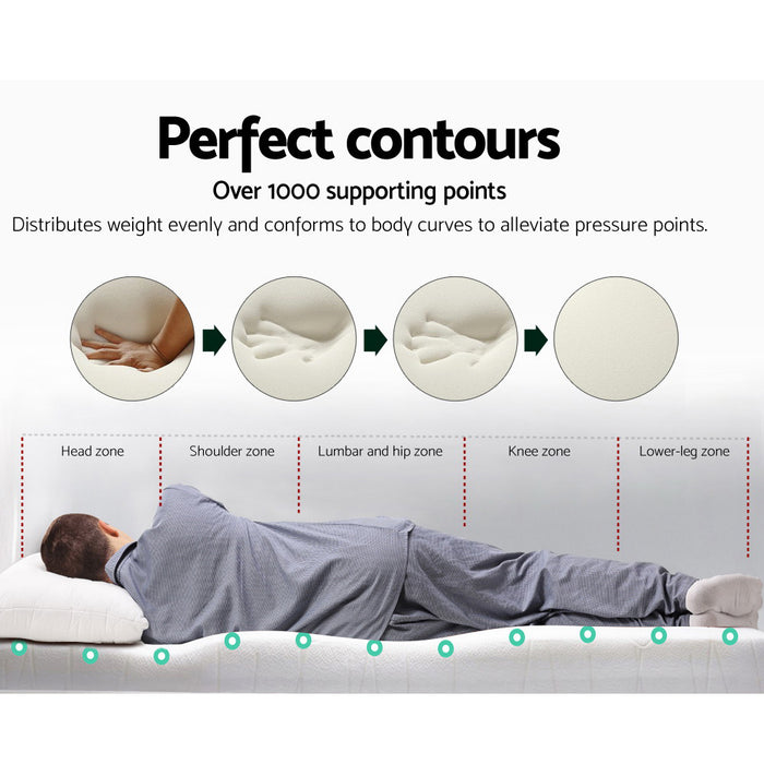 Danoz Direct - Giselle Bedding Memory Foam Mattress Topper 8cm Double