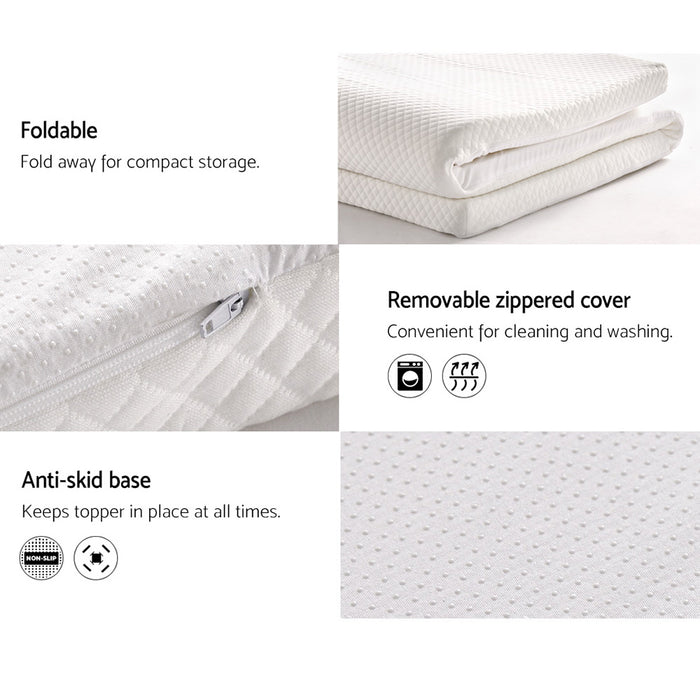 Danoz Direct - Giselle Bedding Memory Foam Mattress Topper 8cm Double