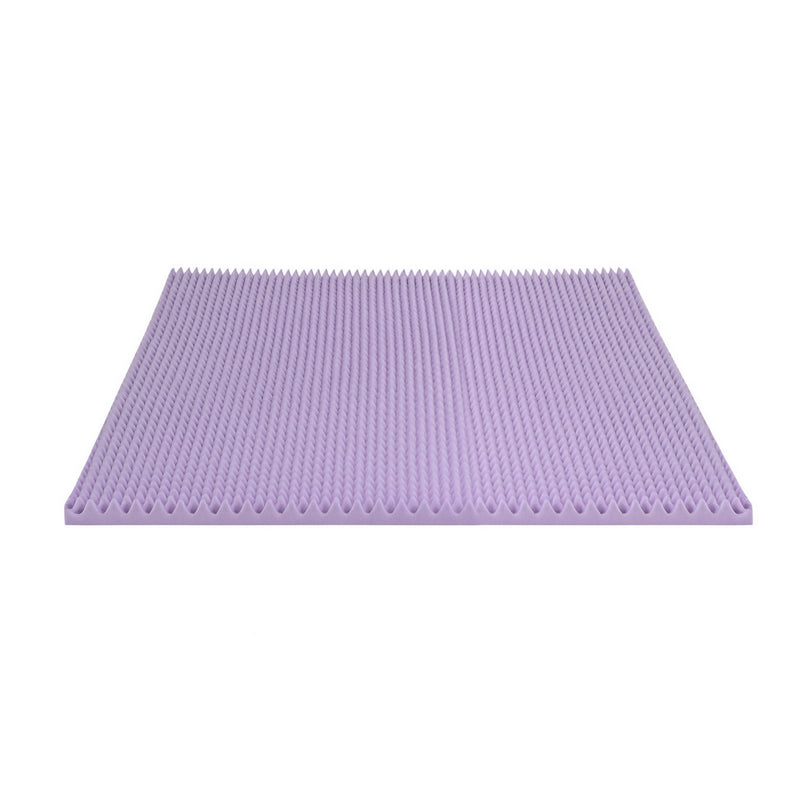 Danoz BeddingSmart - Giselle 5cm Memory Foam Mattress Topper Lavender Infused Egg Crate Pad Mat Double