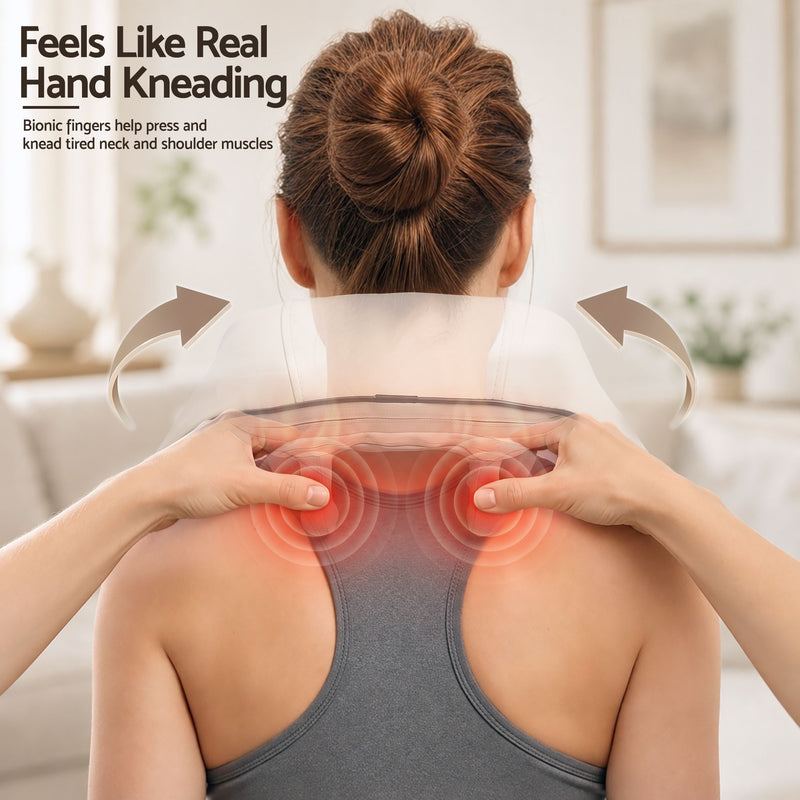 💪 Danoz MassageSmart | Livemor Cordless Wearable Neck & Shoulder Massager | 3D Kneading | Heat | 3 Modes | Hands-Free | USB-C | 1 Year Warranty ✨