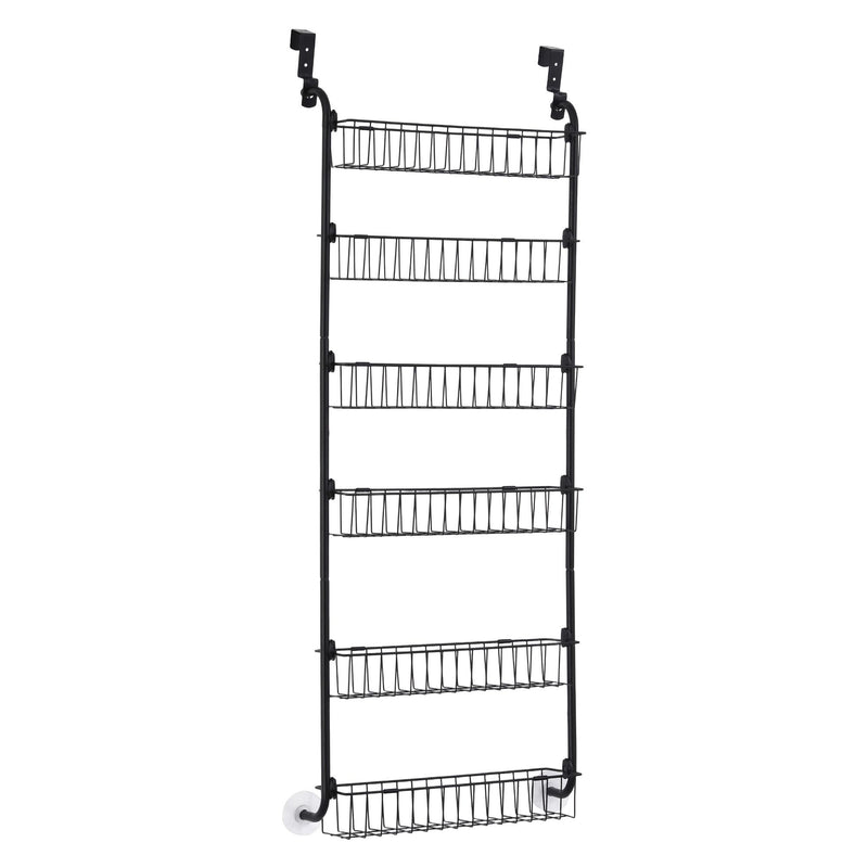 Danoz StoreSmart – Unlock Hidden Storage Space! Artiss 6-Tier Over Door Storage Hanger with Heavy-Duty Steel Frame & Suction-Grip Base – Perfect for Kitchen, Bathroom & Laundry! 🚪📦✨