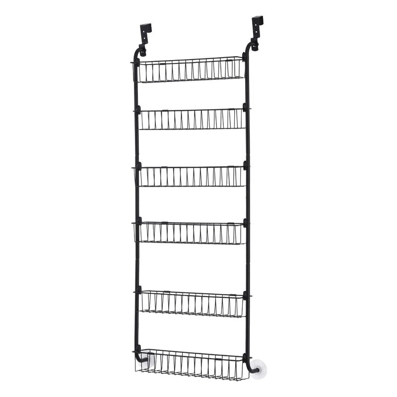 Danoz StoreSmart – Unlock Hidden Storage Space! Artiss 6-Tier Over Door Storage Hanger with Heavy-Duty Steel Frame & Suction-Grip Base – Perfect for Kitchen, Bathroom & Laundry! 🚪📦✨