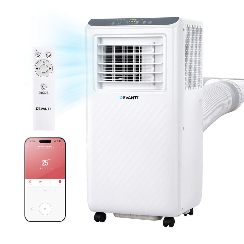Danoz Aircon - 3-in-1 Devanti Portable Air Conditioner Dehumidifier Fan 7000BTU