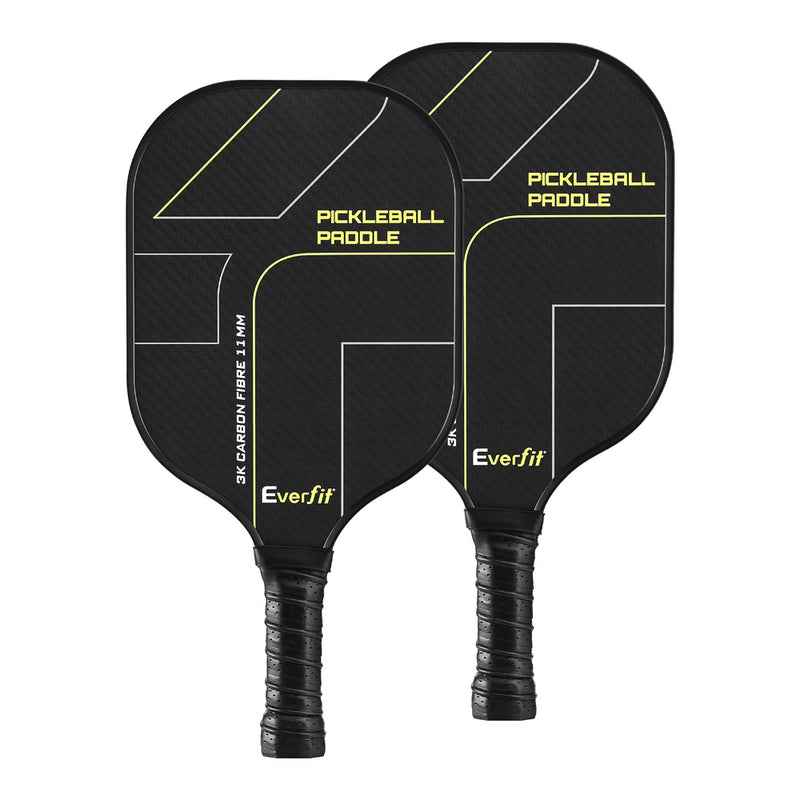 Danoz Sports - Everfit 2PCS Pickleball Paddles Set Outdoor Pickle Balls Rackets with Cover Bag Training