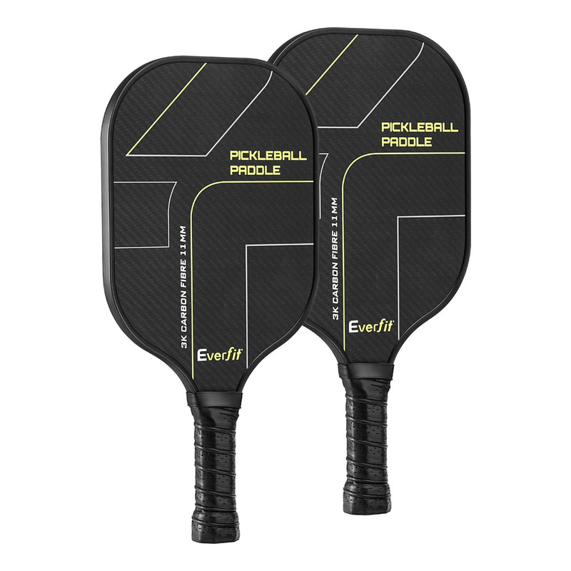 Danoz Sports - Everfit 2PCS Pickleball Paddles Set Outdoor Pickle Balls Rackets with Cover Bag Training