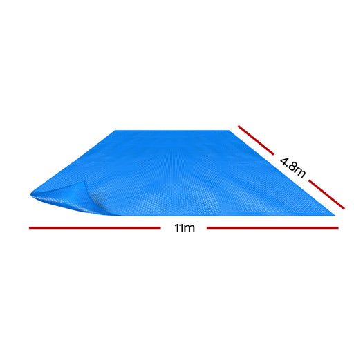 Aquabuddy Pool Cover 500 Micron 11x4.8m Swimming Pool Solar Blanket Blue