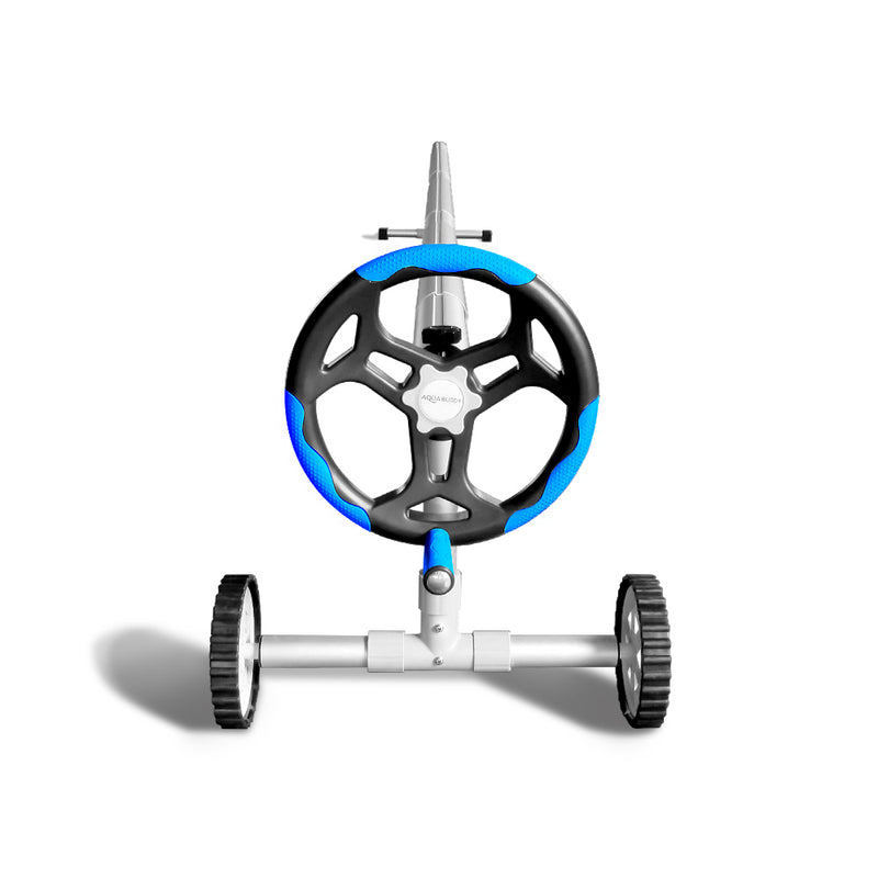 Danoz Pools 🏊 Aquabuddy Pool Cover Roller 5.5m Adjustable Swimming Pool Solar Blanket Reel Blue