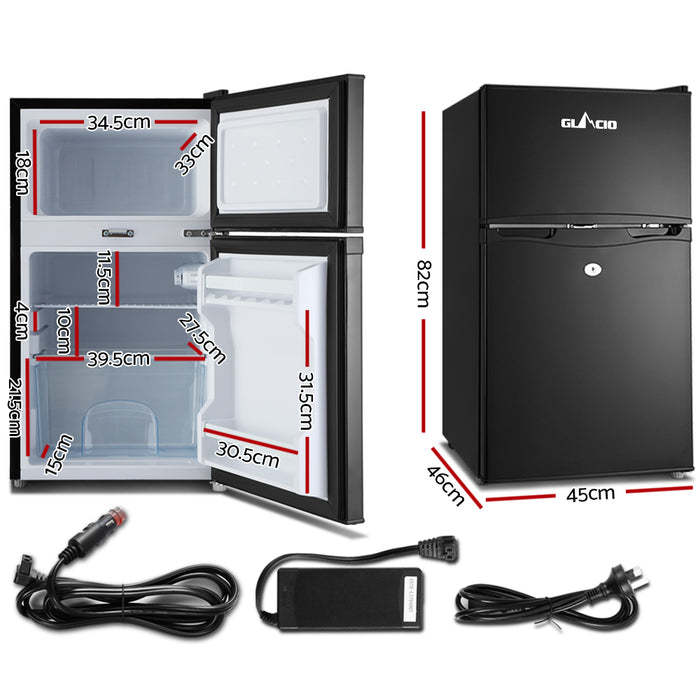 Experience the freedom with Danoz Direct Glacio 90L Portable Fridge Freezer. Perfect for camping and caravan trips