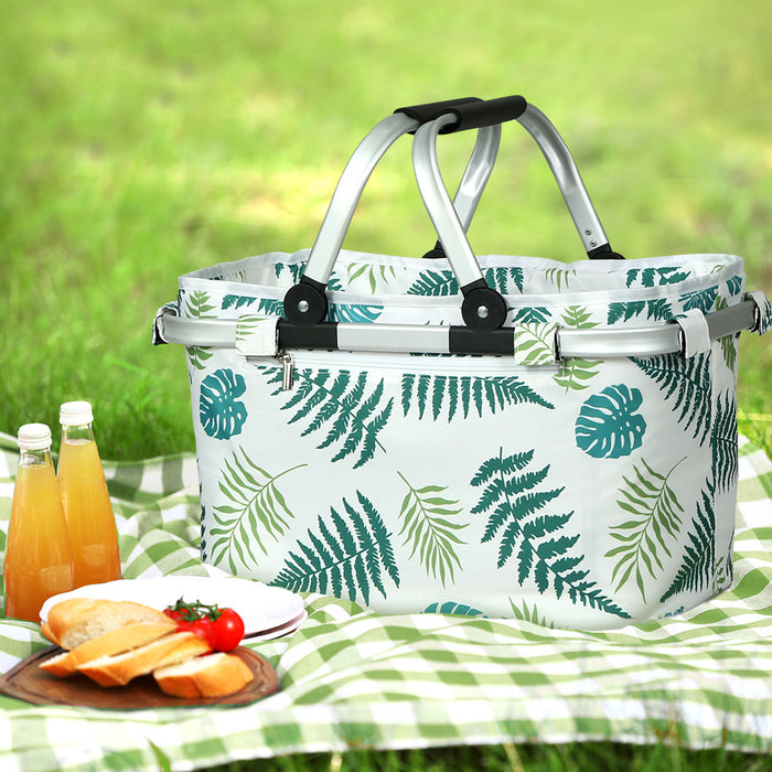 Danoz Outdoors - Alfresco Picnic Basket Folding Bag Hamper Insulated Food Storage- Incl. Delivery