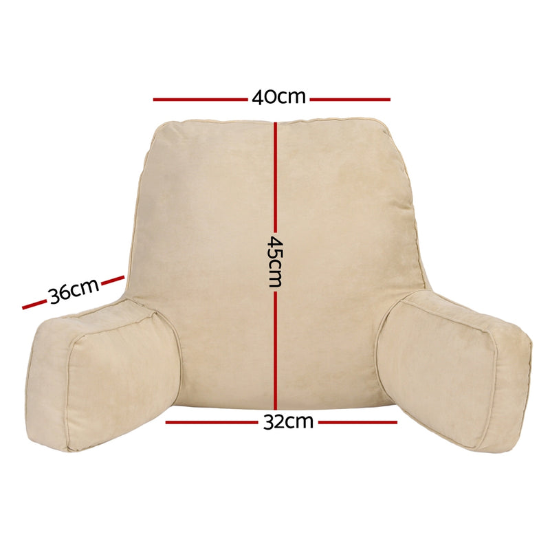 Danoz PillowSmart - Giselle Reading Pillow Back Rest Lumbar Support Cushion Oatmeal - Free Postage!