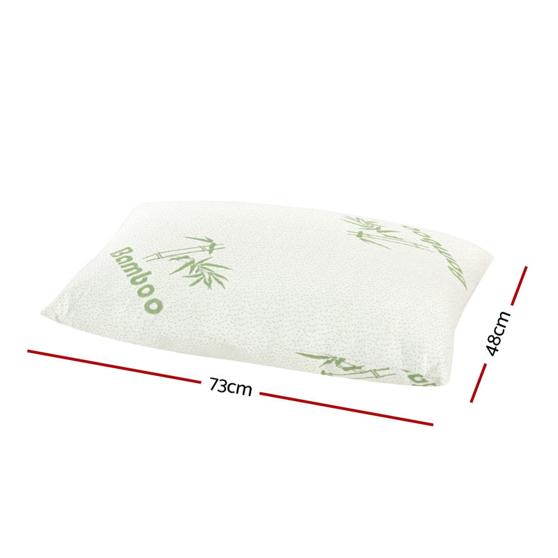 Danoz Pillows - Giselle Bedding 4 Pack Bamboo Pillow Family Hotel