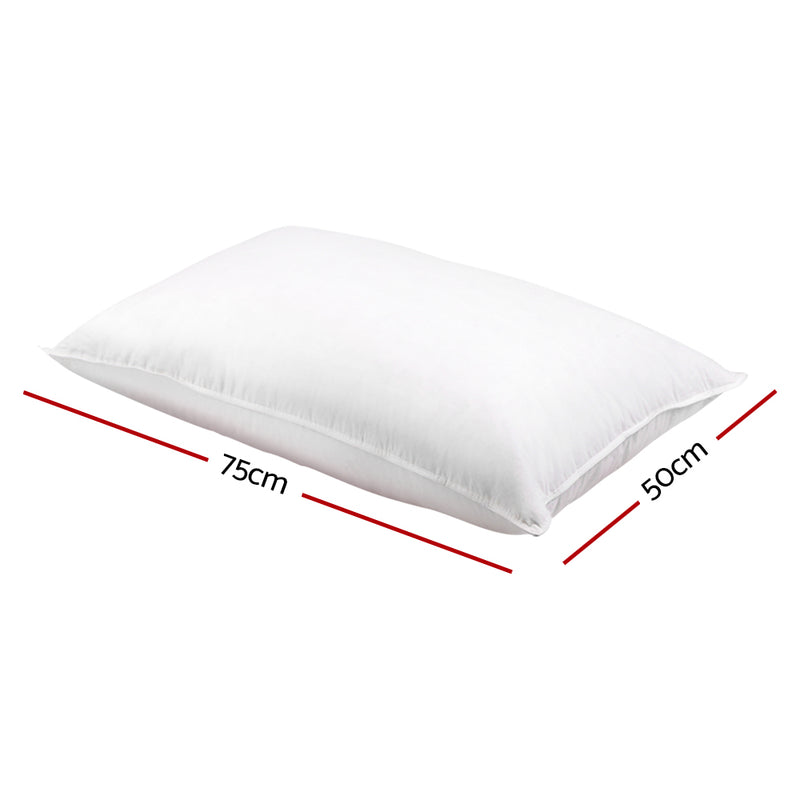 Danoz PillowSmart - Giselle Bedding Duck Feather Down Pillow Twin Pack