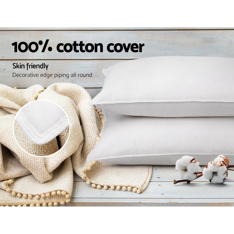 Danoz PillowSmart - Giselle Bedding Duck Feather Down Pillow Twin Pack