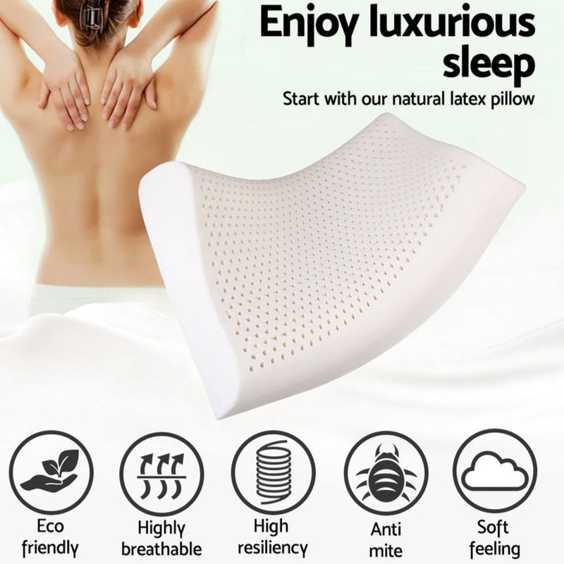 Experience ultimate comfort & support with Danoz Direct - Pure Latex Pillows - Relieve neck and back pain