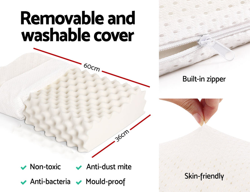 Danoz Direct - Giselle Bedding Natural Latex Pillow - Buy 1 Get 1 Free!