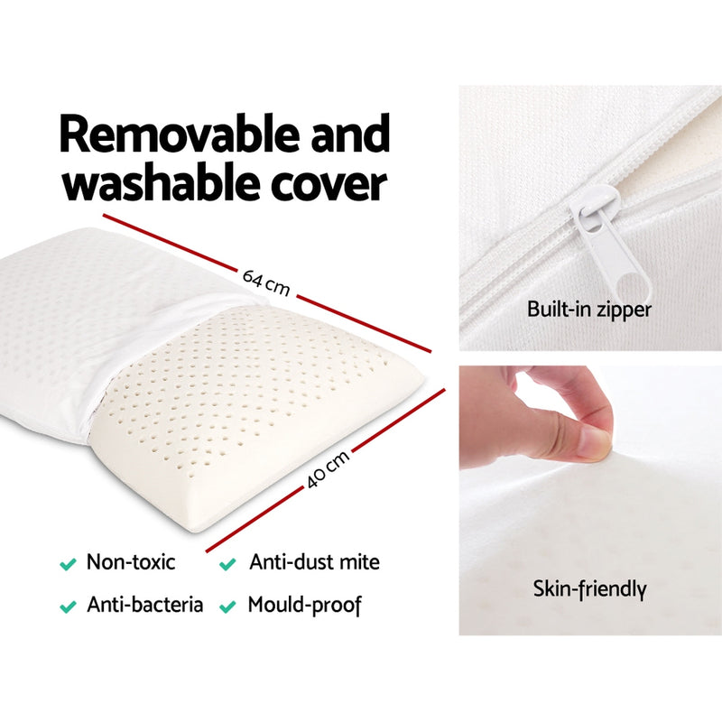 Danoz PillowSmart - Giselle Bedding Natural Latex Pillow Classic Twin Pack - Nice Price now On! Free Postage!
