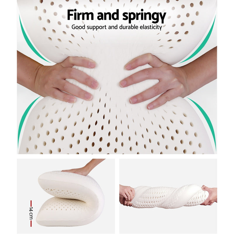 Danoz PillowSmart - Giselle Bedding Natural Latex Pillow Classic Twin Pack - Nice Price now On! Free Postage!